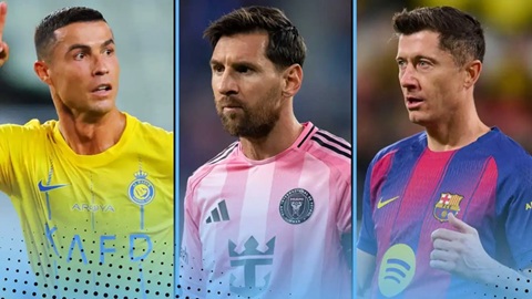 Top 5 cầu thủ ghi nhiều bàn nhất thế kỷ 21 không tính penalty: Ronaldo cúi đầu trước Messi